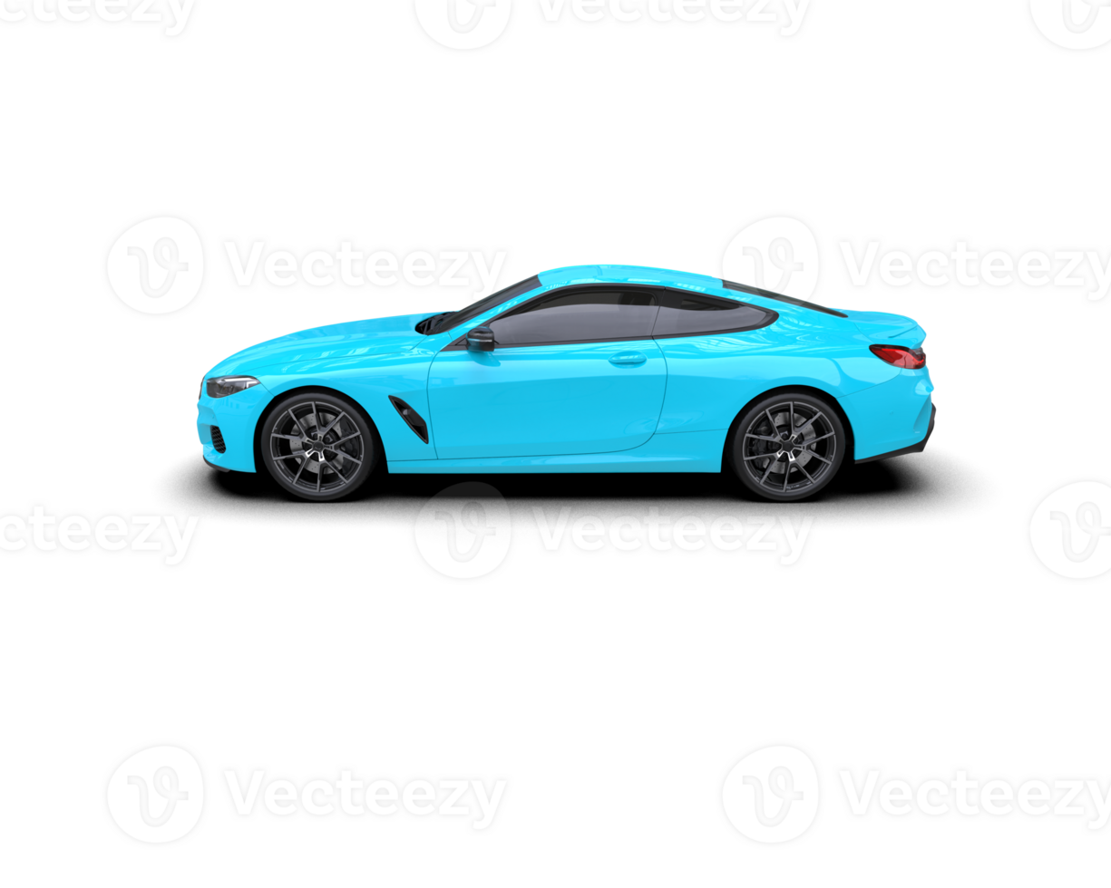 Realistic sport car isolated on background. 3d rendering - illustration png