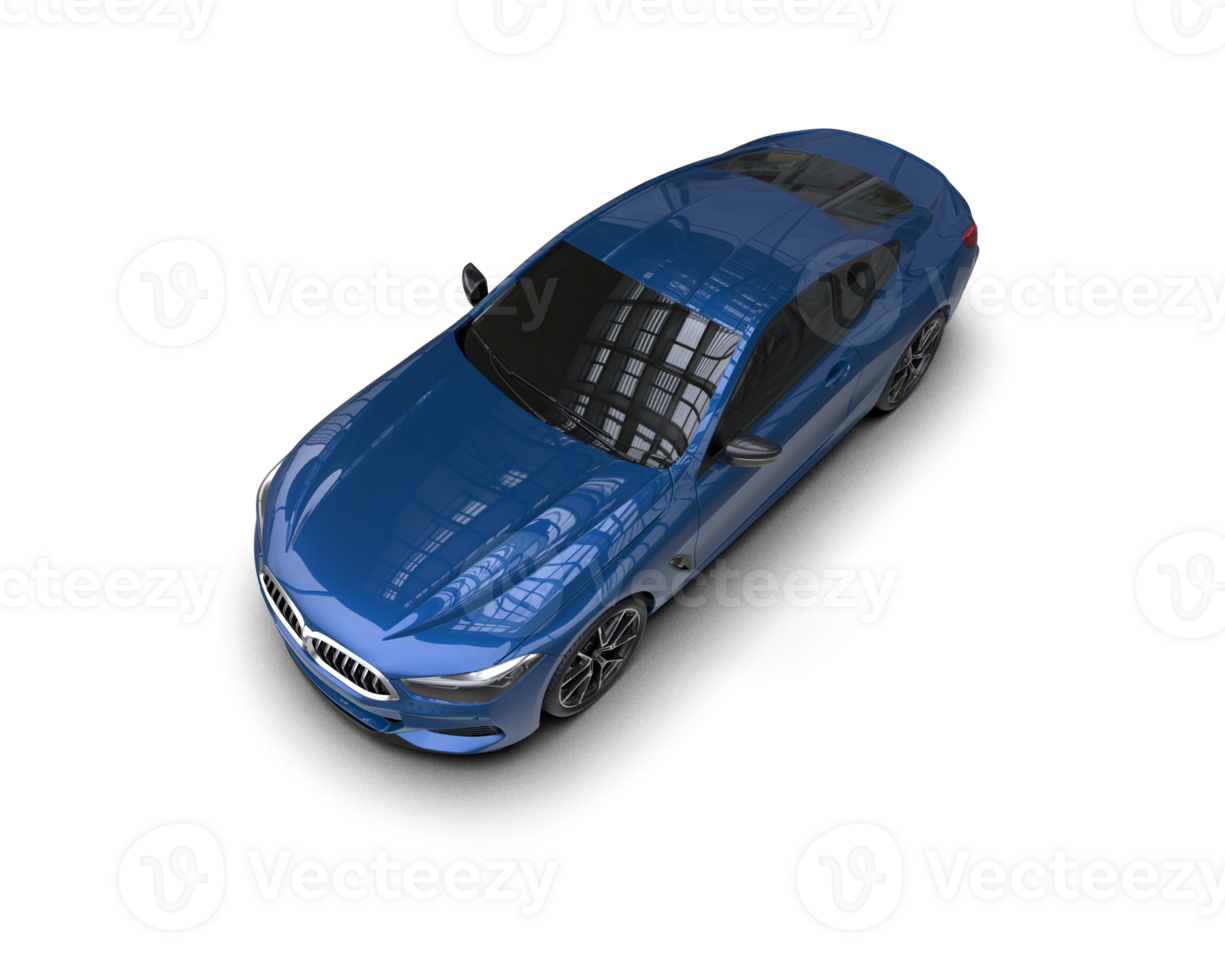 Realistic sport car isolated on background. 3d rendering - illustration png
