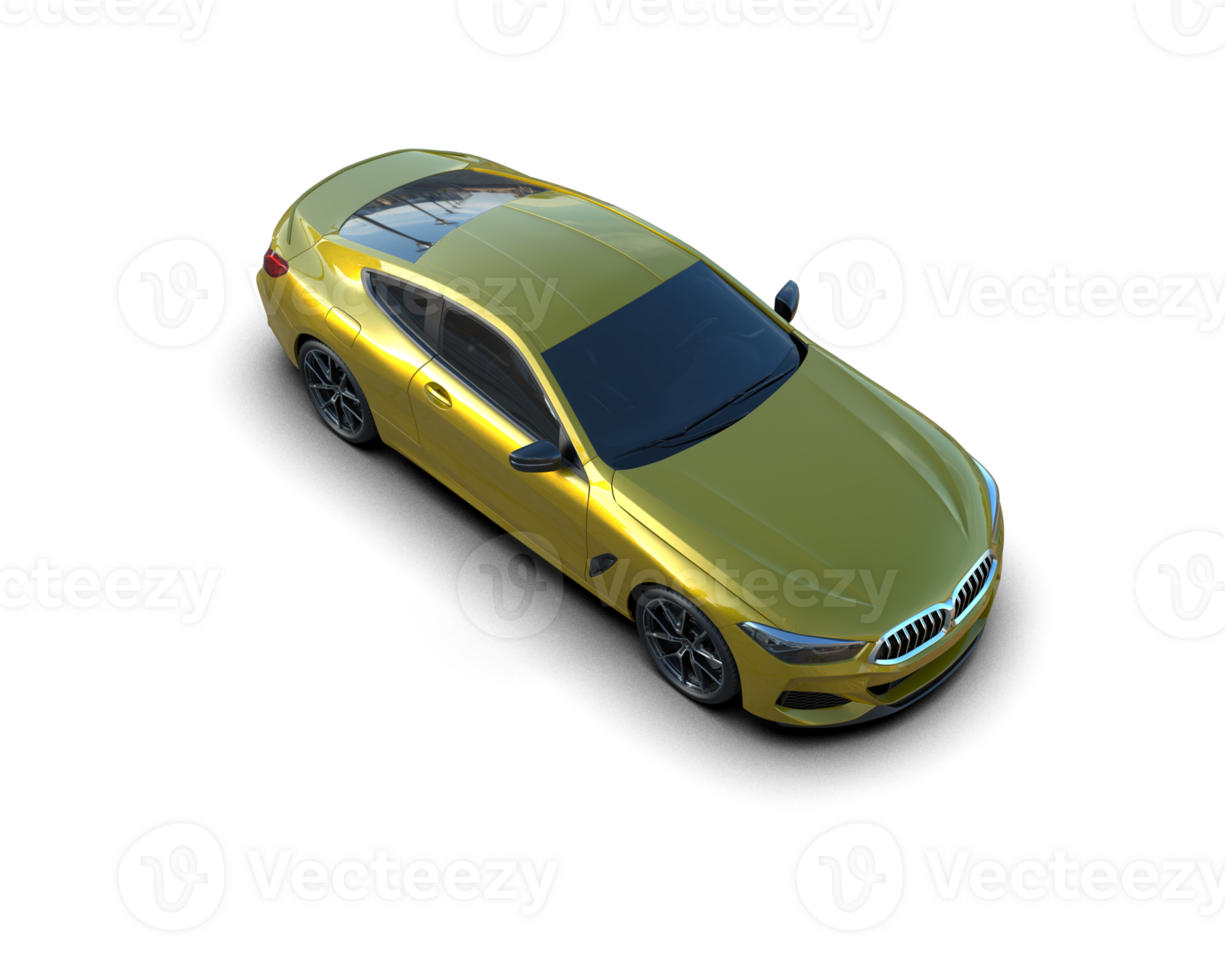Realistic sport car isolated on background. 3d rendering - illustration png