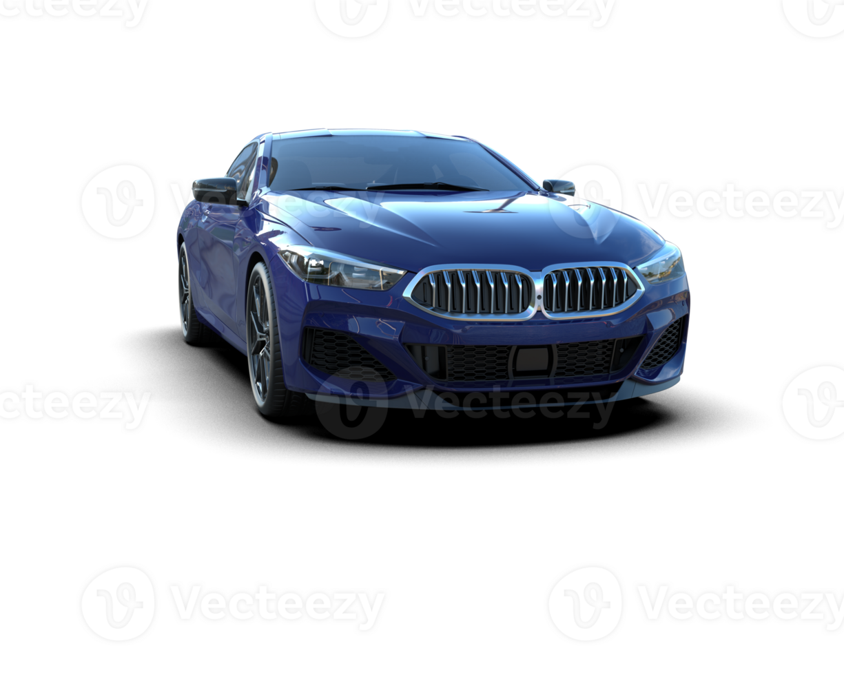 Realistic sport car isolated on background. 3d rendering - illustration png