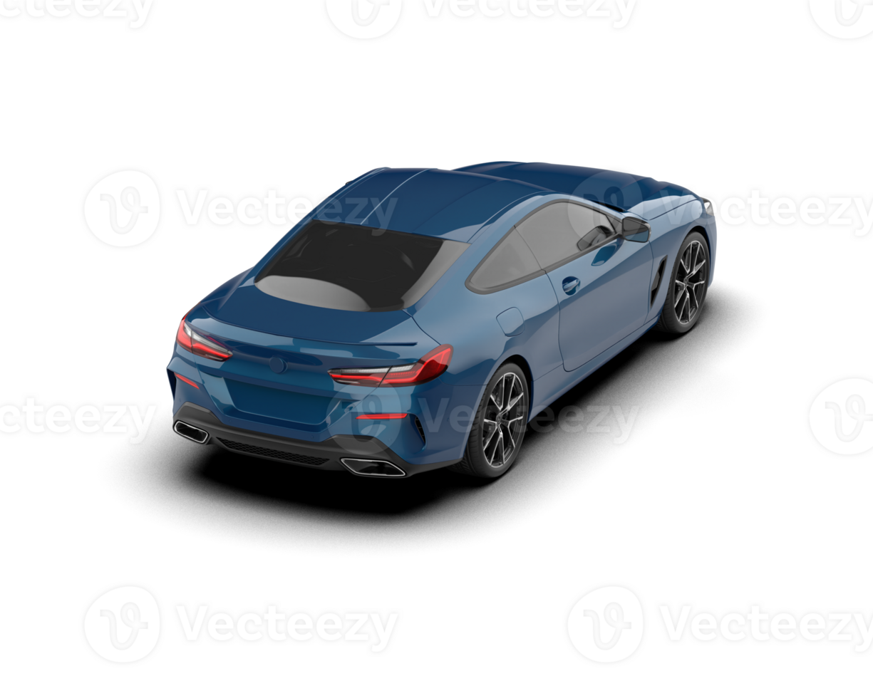 Realistic sport car isolated on background. 3d rendering - illustration png