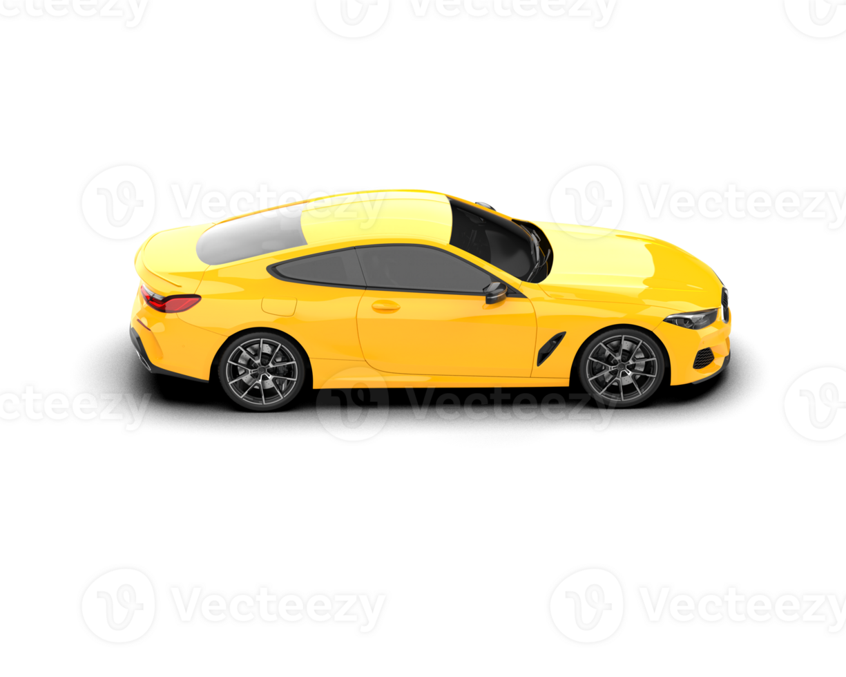 Realistic sport car isolated on background. 3d rendering - illustration png