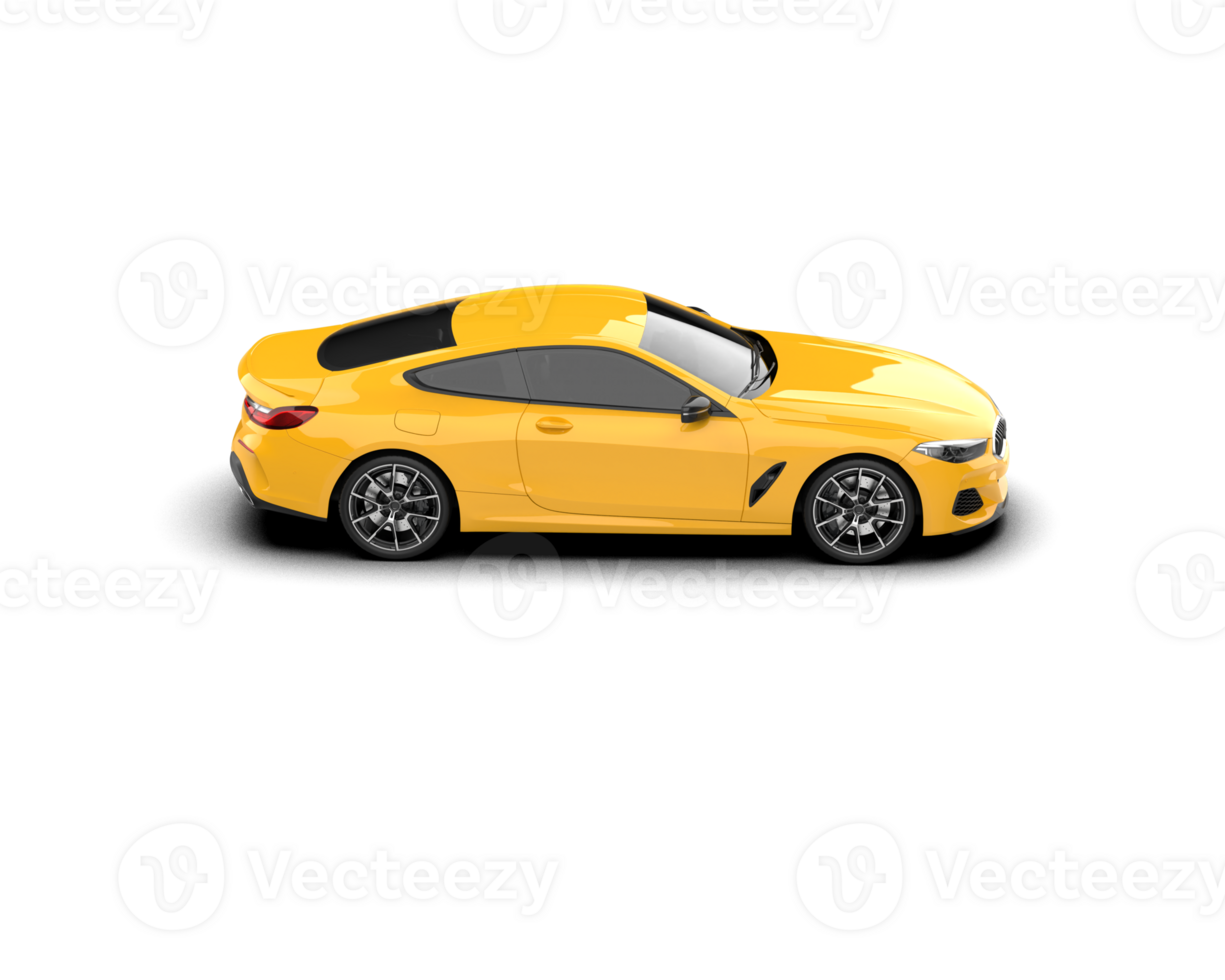 Realistic sport car isolated on background. 3d rendering - illustration png