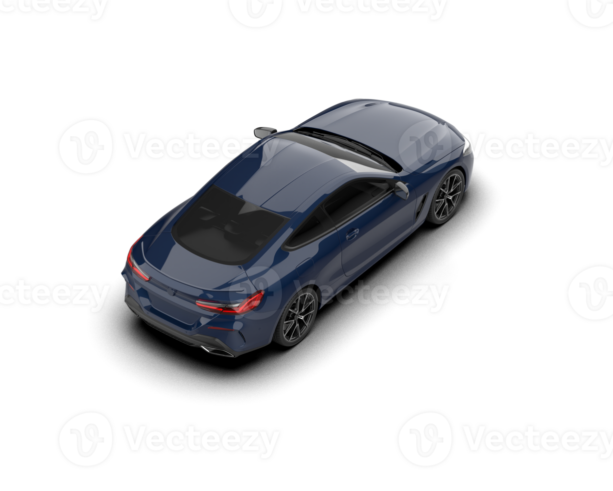 Realistic sport car isolated on background. 3d rendering - illustration png