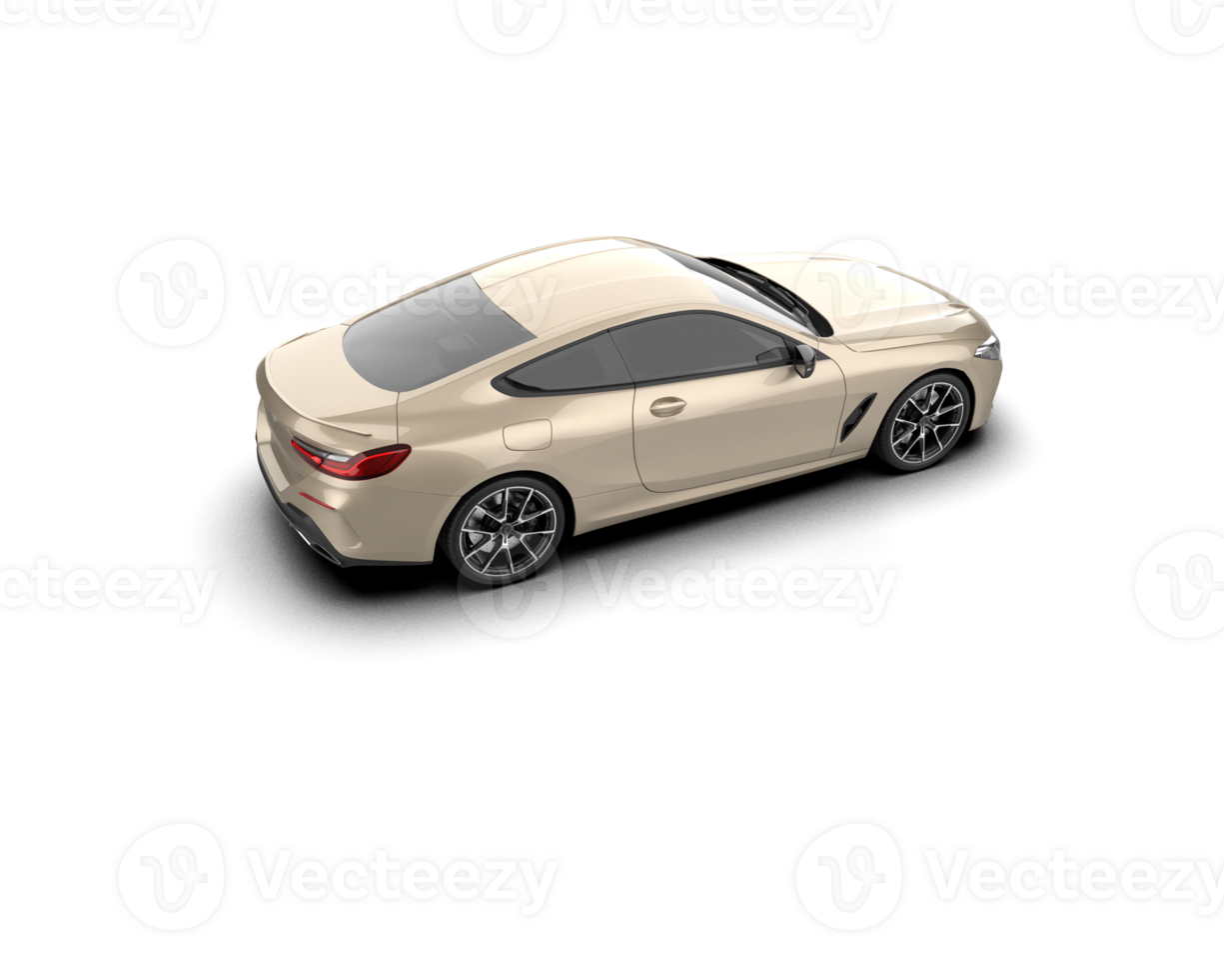 Realistic sport car isolated on background. 3d rendering - illustration png