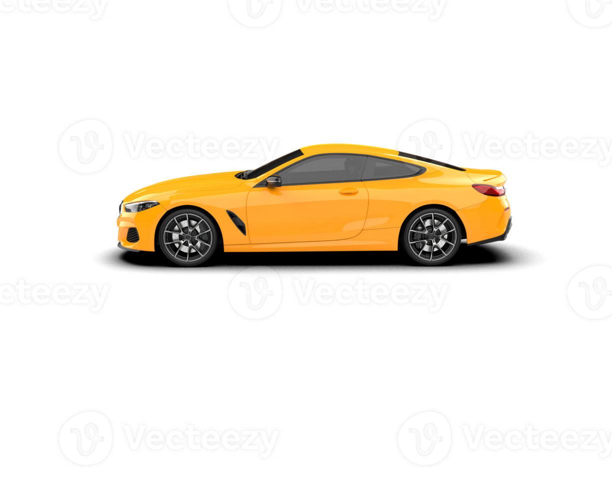 Realistic sport car isolated on background. 3d rendering - illustration png
