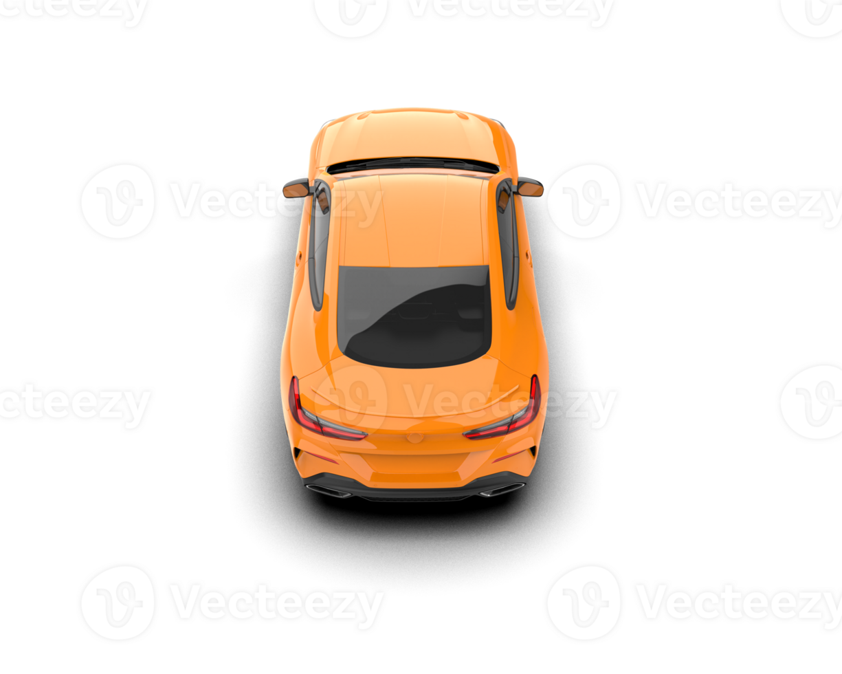 Realistic sport car isolated on background. 3d rendering - illustration png