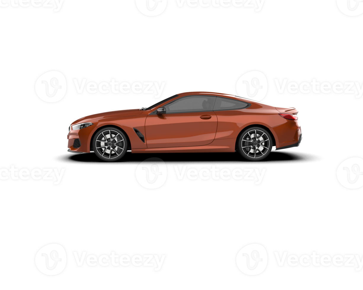 Realistic sport car isolated on background. 3d rendering - illustration png