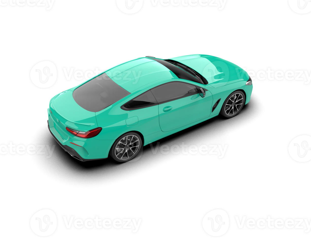 Realistic sport car isolated on background. 3d rendering - illustration png