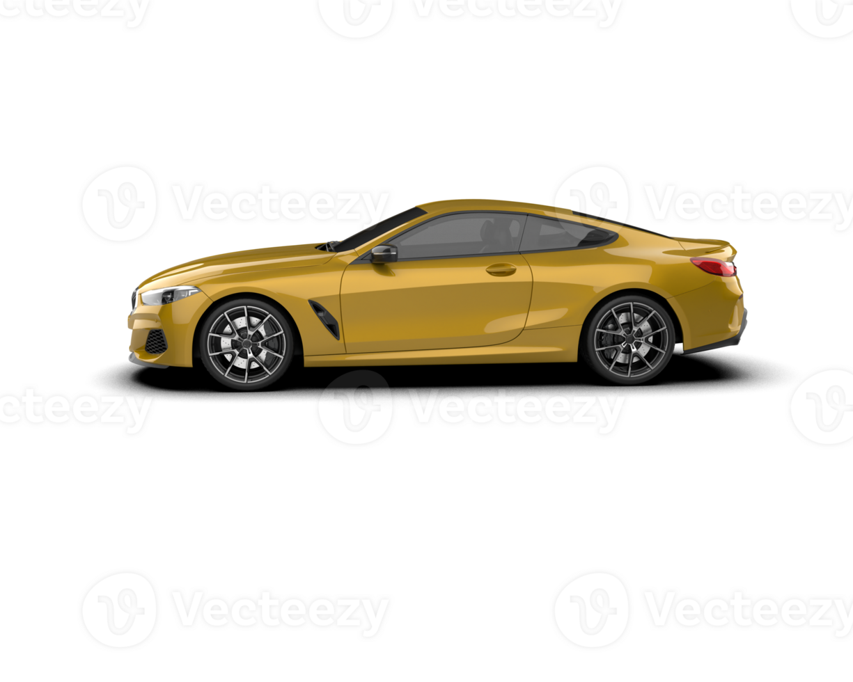 Realistic sport car isolated on background. 3d rendering - illustration png