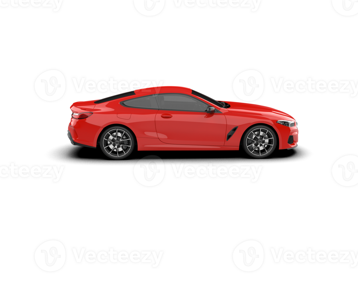 Realistic sport car isolated on background. 3d rendering - illustration png