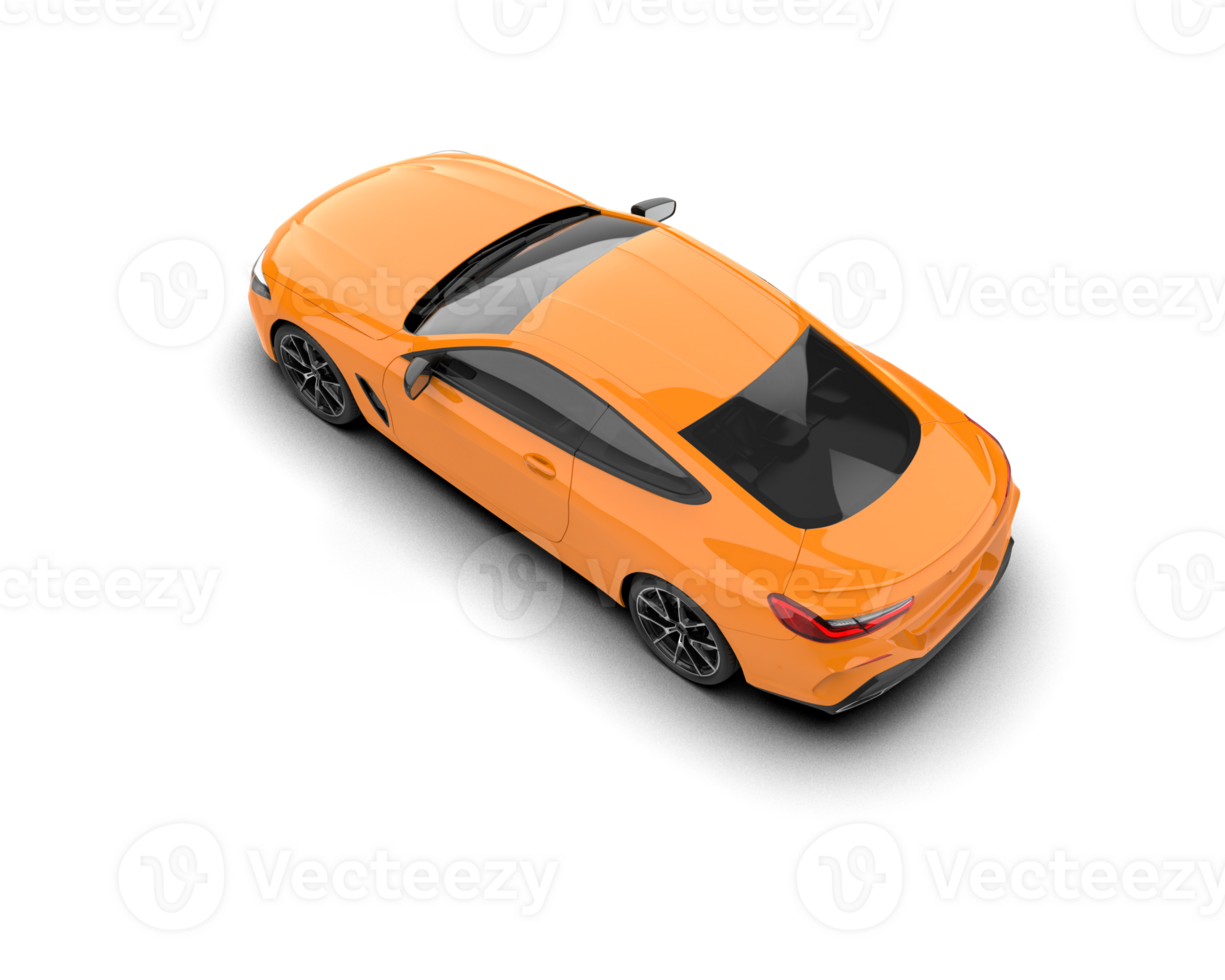 Realistic sport car isolated on background. 3d rendering - illustration png