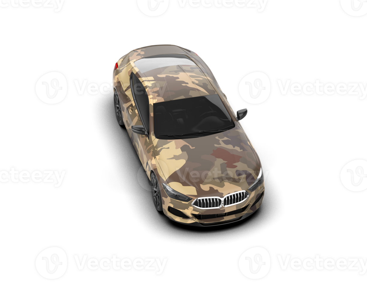 Realistic sport car isolated on background. 3d rendering - illustration png