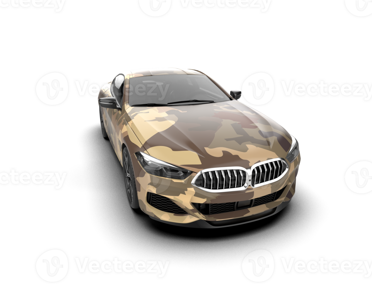 Realistic sport car isolated on background. 3d rendering - illustration png