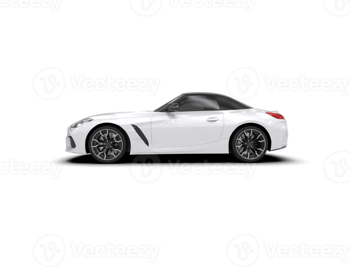 Realistic sport car isolated on background. 3d rendering - illustration png