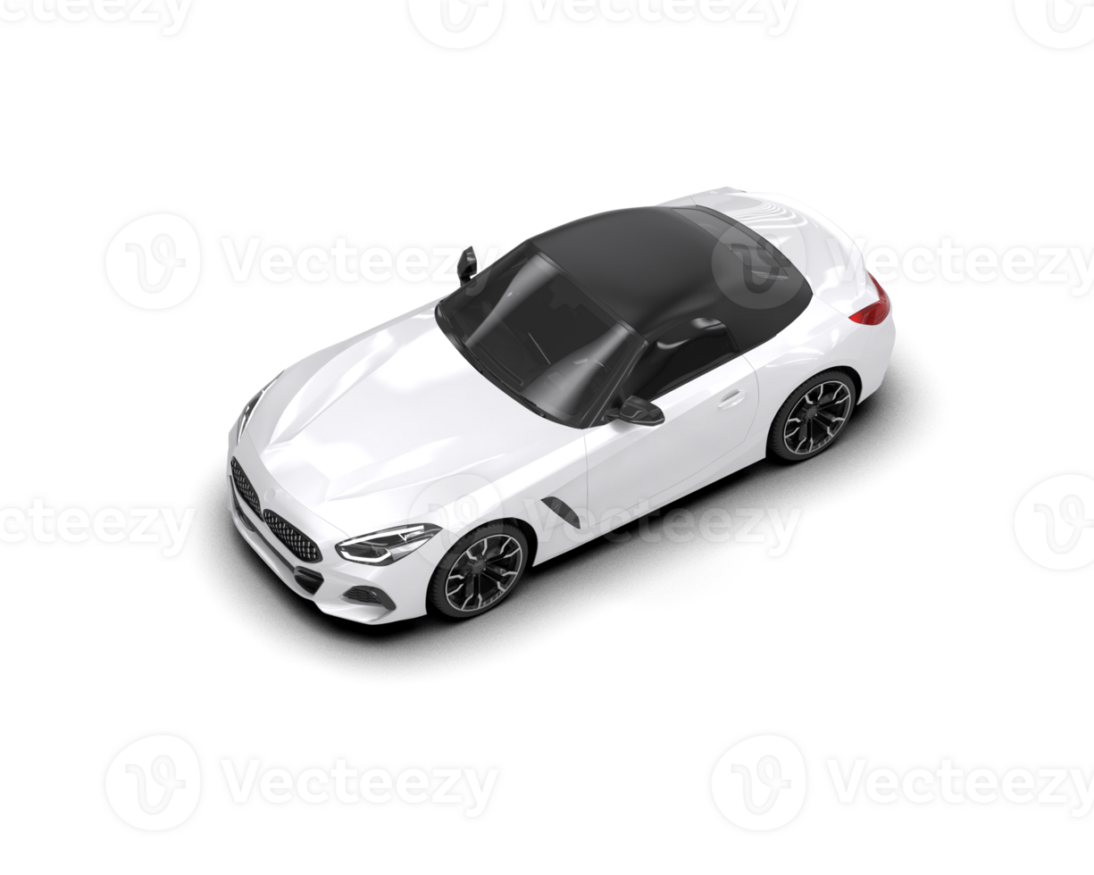 Realistic sport car isolated on background. 3d rendering - illustration png