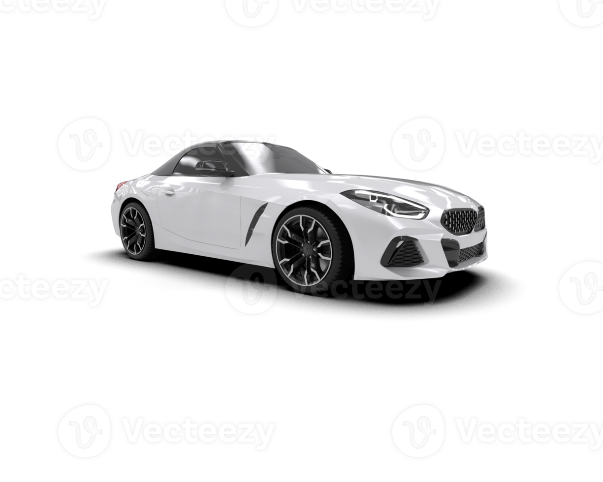 Realistic sport car isolated on background. 3d rendering - illustration png