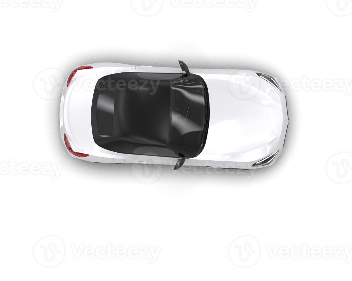 Realistic sport car isolated on background. 3d rendering - illustration png