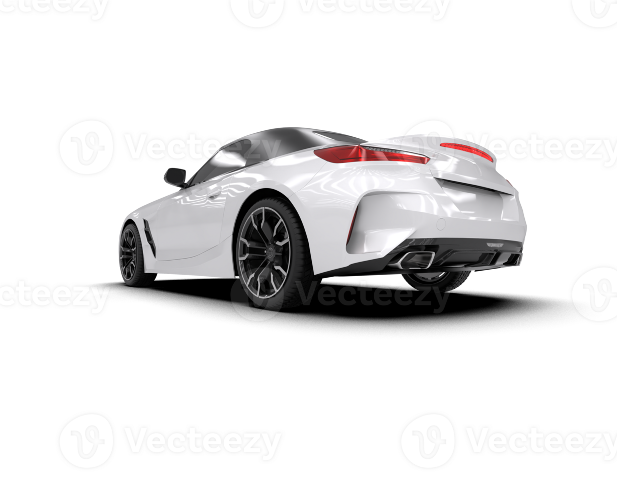 Realistic sport car isolated on background. 3d rendering - illustration png