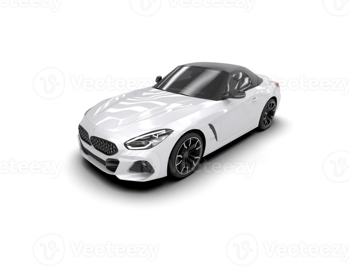 Realistic sport car isolated on background. 3d rendering - illustration png