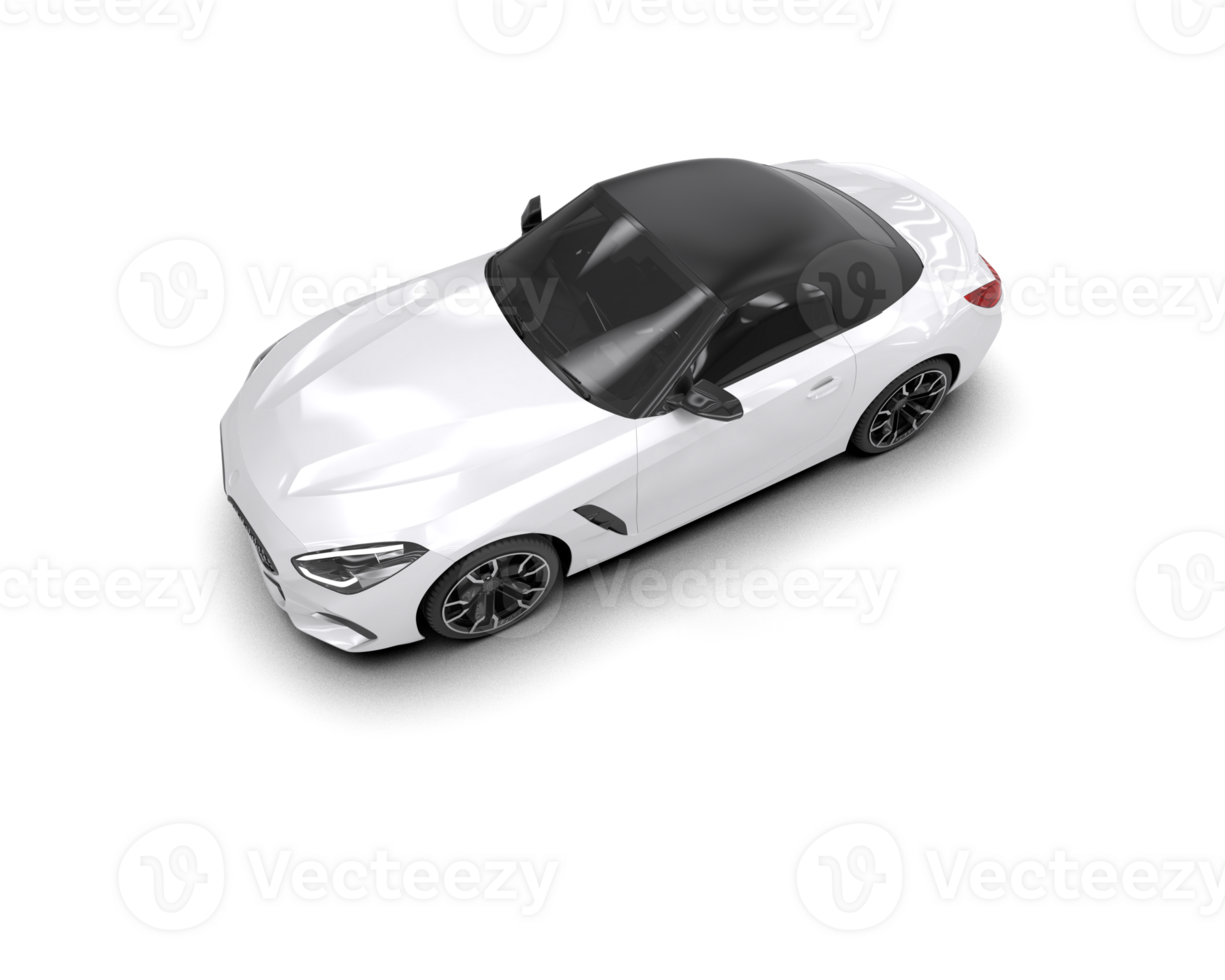 Realistic sport car isolated on background. 3d rendering - illustration png
