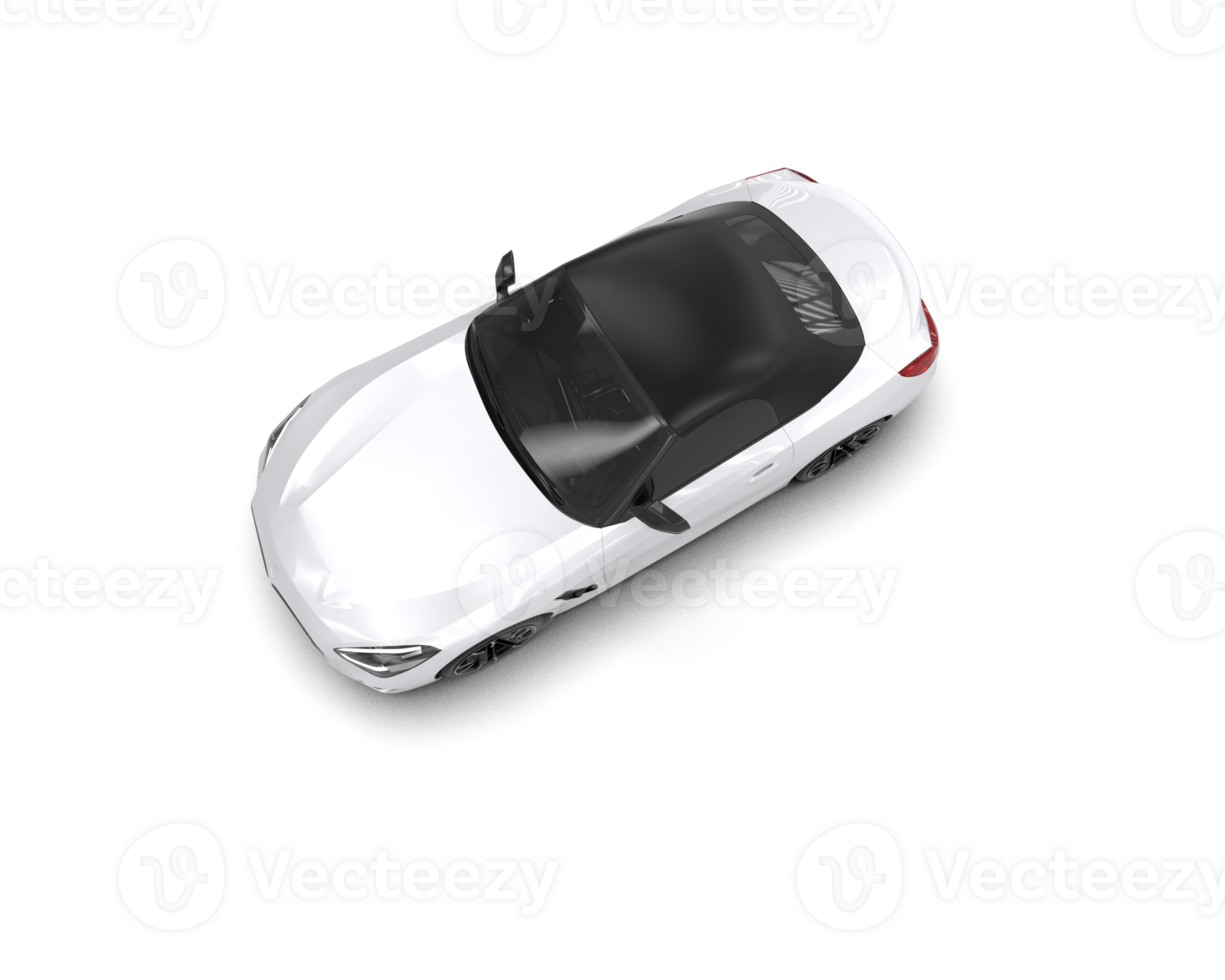 Realistic sport car isolated on background. 3d rendering - illustration png