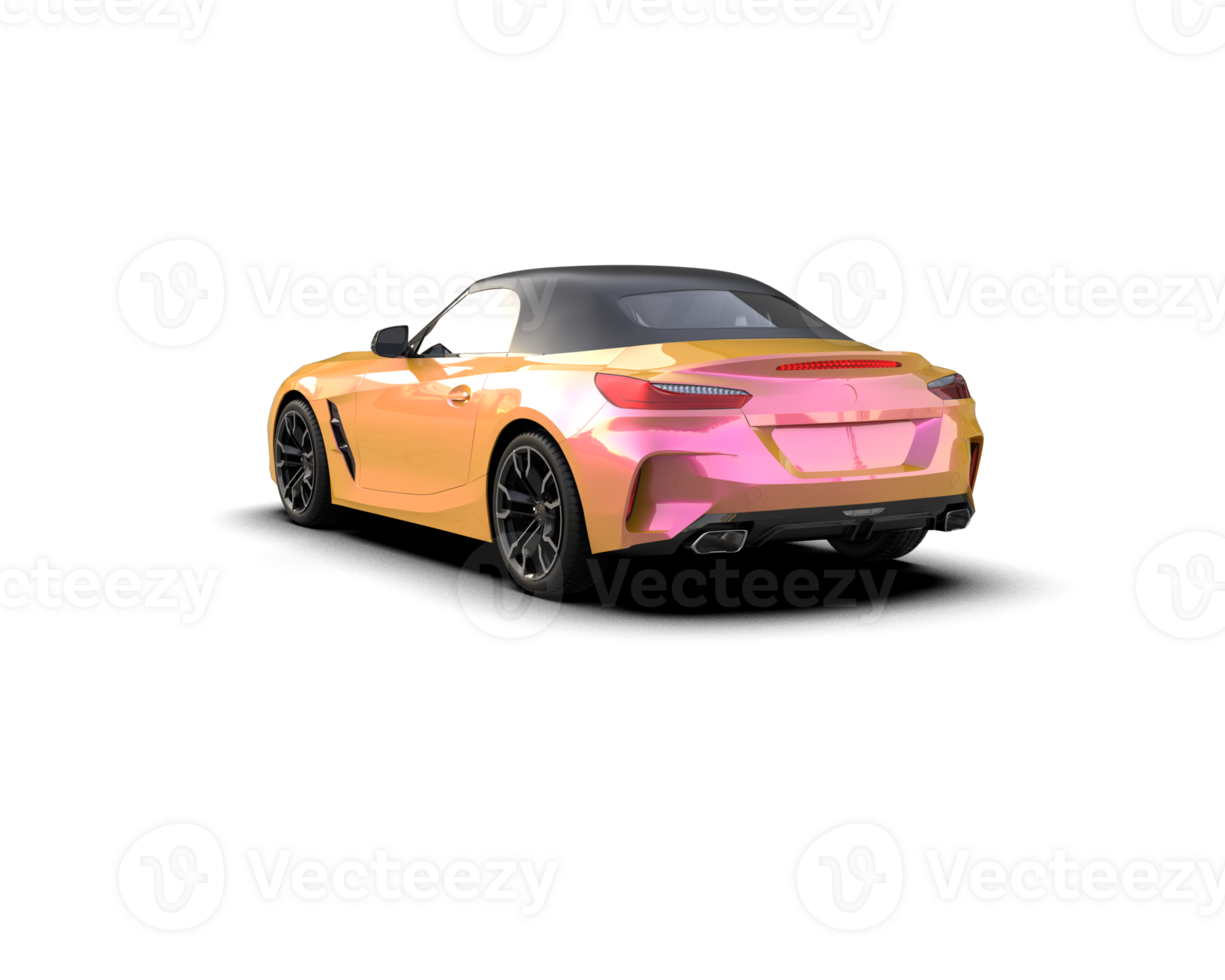 Realistic sport car isolated on background. 3d rendering - illustration png