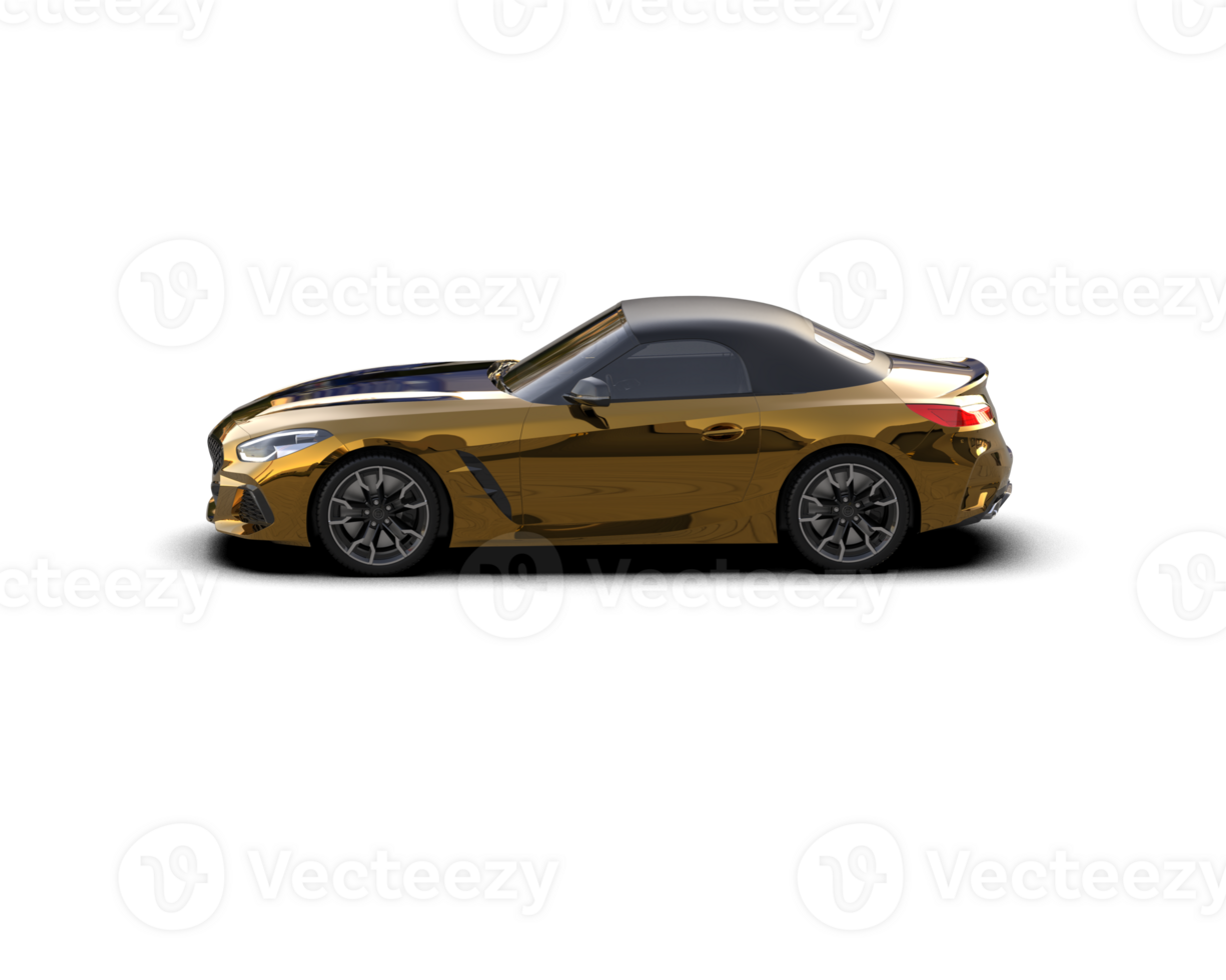 Realistic sport car isolated on background. 3d rendering - illustration png