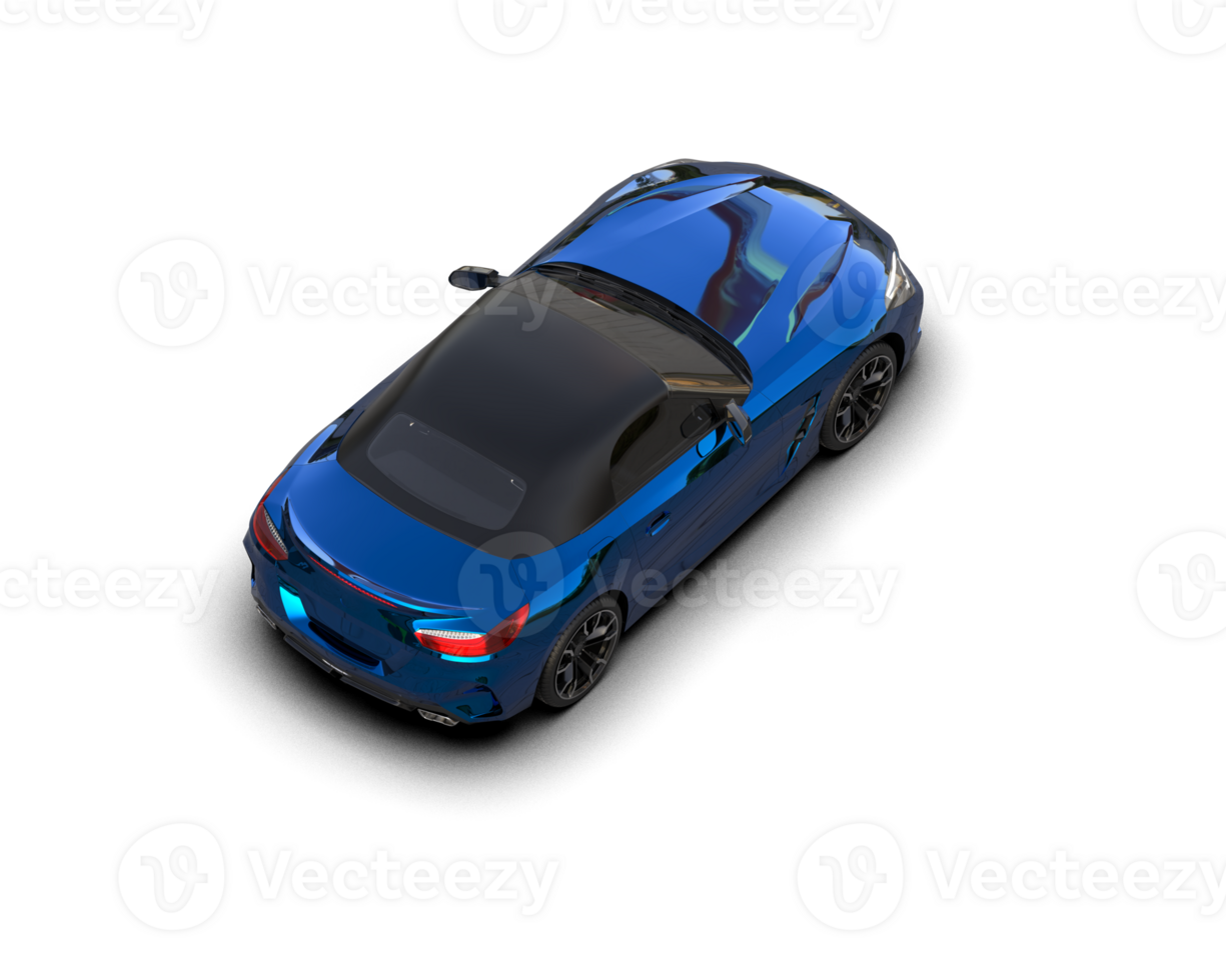 Realistic sport car isolated on background. 3d rendering - illustration png