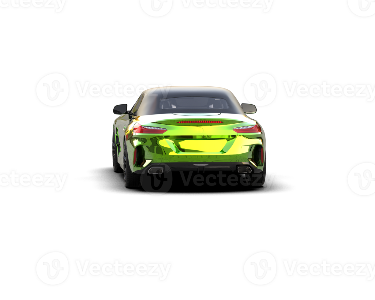 Realistic sport car isolated on background. 3d rendering - illustration png