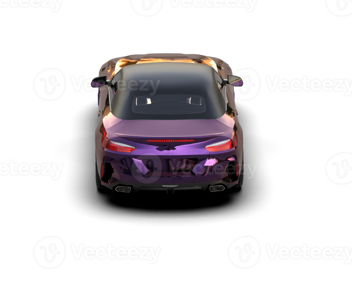 Realistic sport car isolated on background. 3d rendering - illustration png