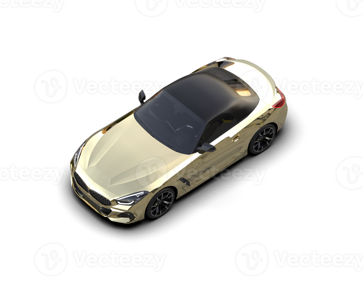 Realistic sport car isolated on background. 3d rendering - illustration png