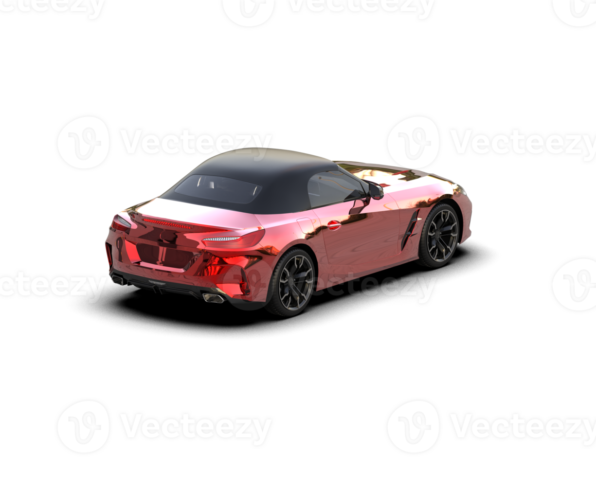 Realistic sport car isolated on background. 3d rendering - illustration png
