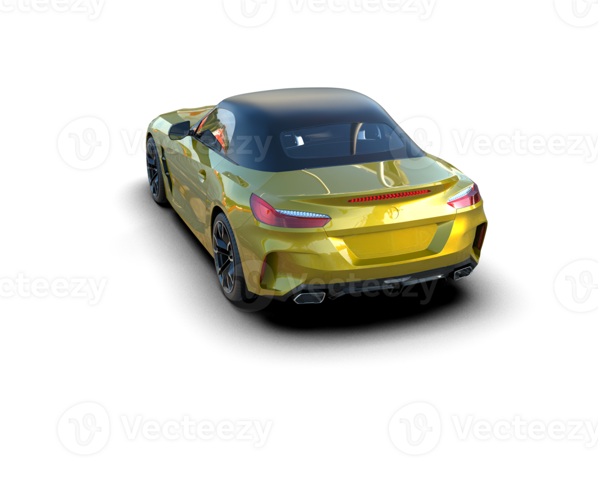 Realistic sport car isolated on background. 3d rendering - illustration png