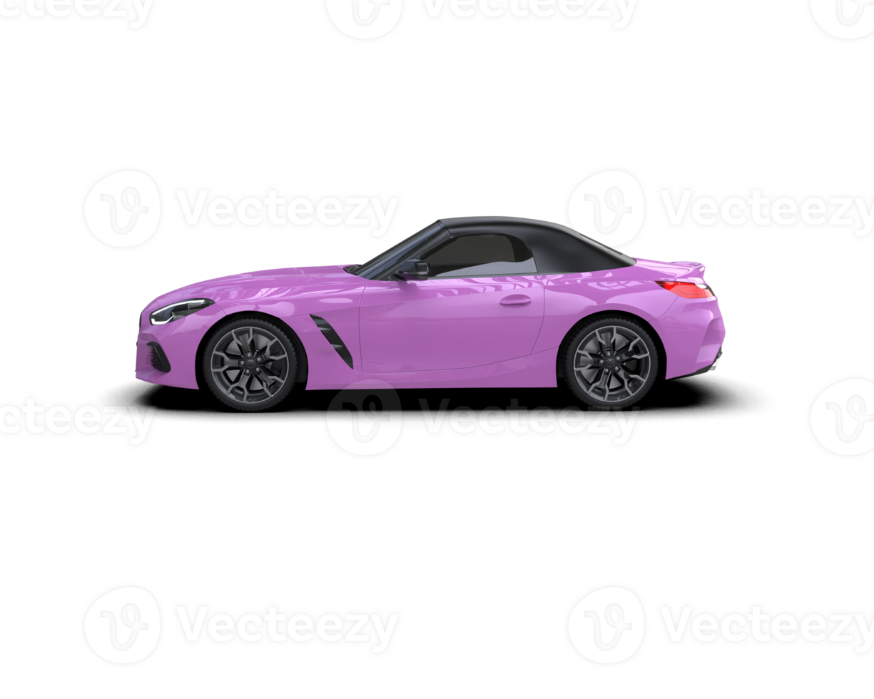 Realistic sport car isolated on background. 3d rendering - illustration png