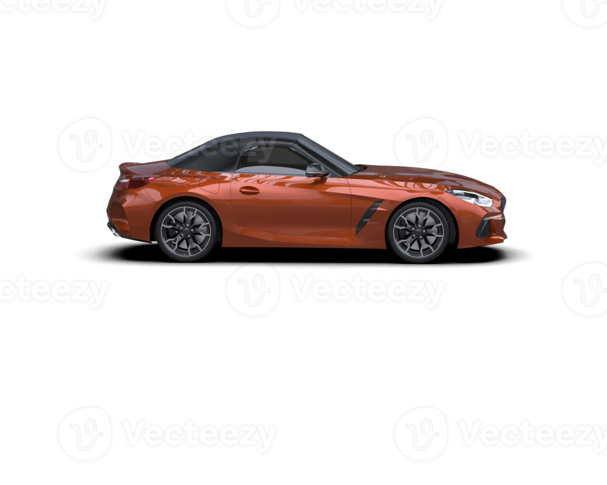 Realistic sport car isolated on background. 3d rendering - illustration png