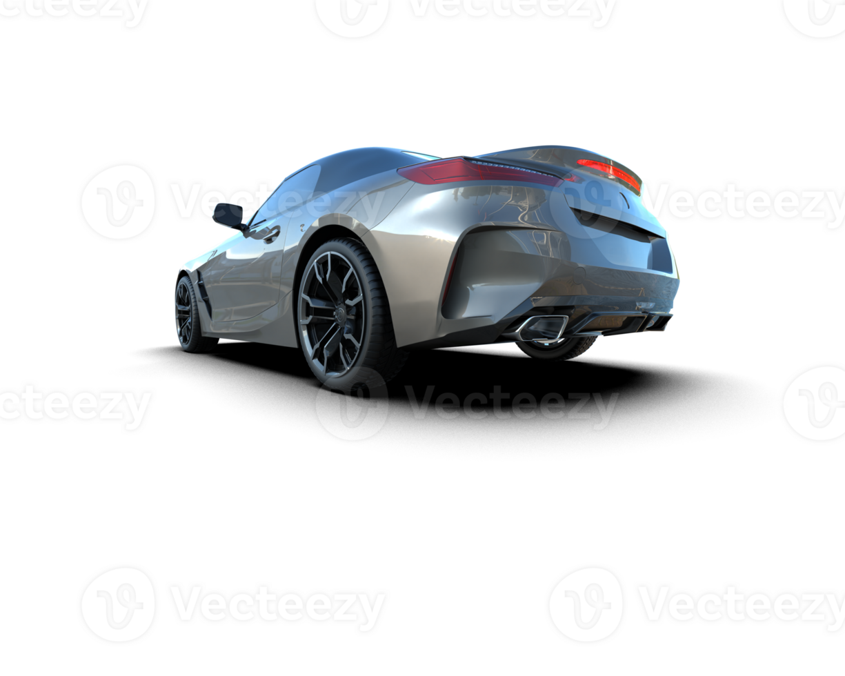 Realistic sport car isolated on background. 3d rendering - illustration png