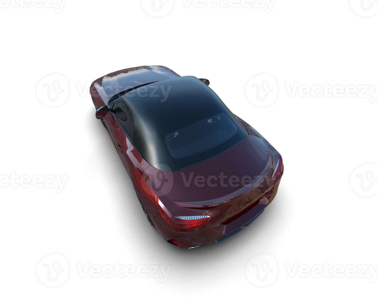 Realistic sport car isolated on background. 3d rendering - illustration png