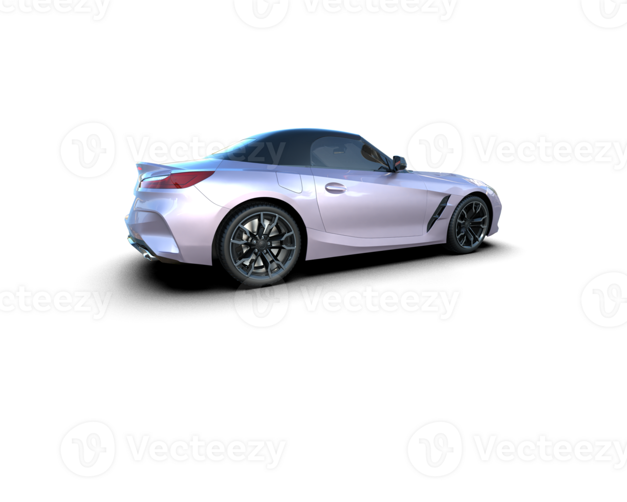 Realistic sport car isolated on background. 3d rendering - illustration png