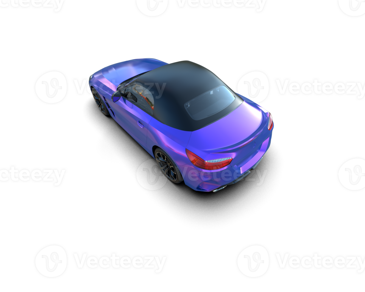 Realistic sport car isolated on background. 3d rendering - illustration png