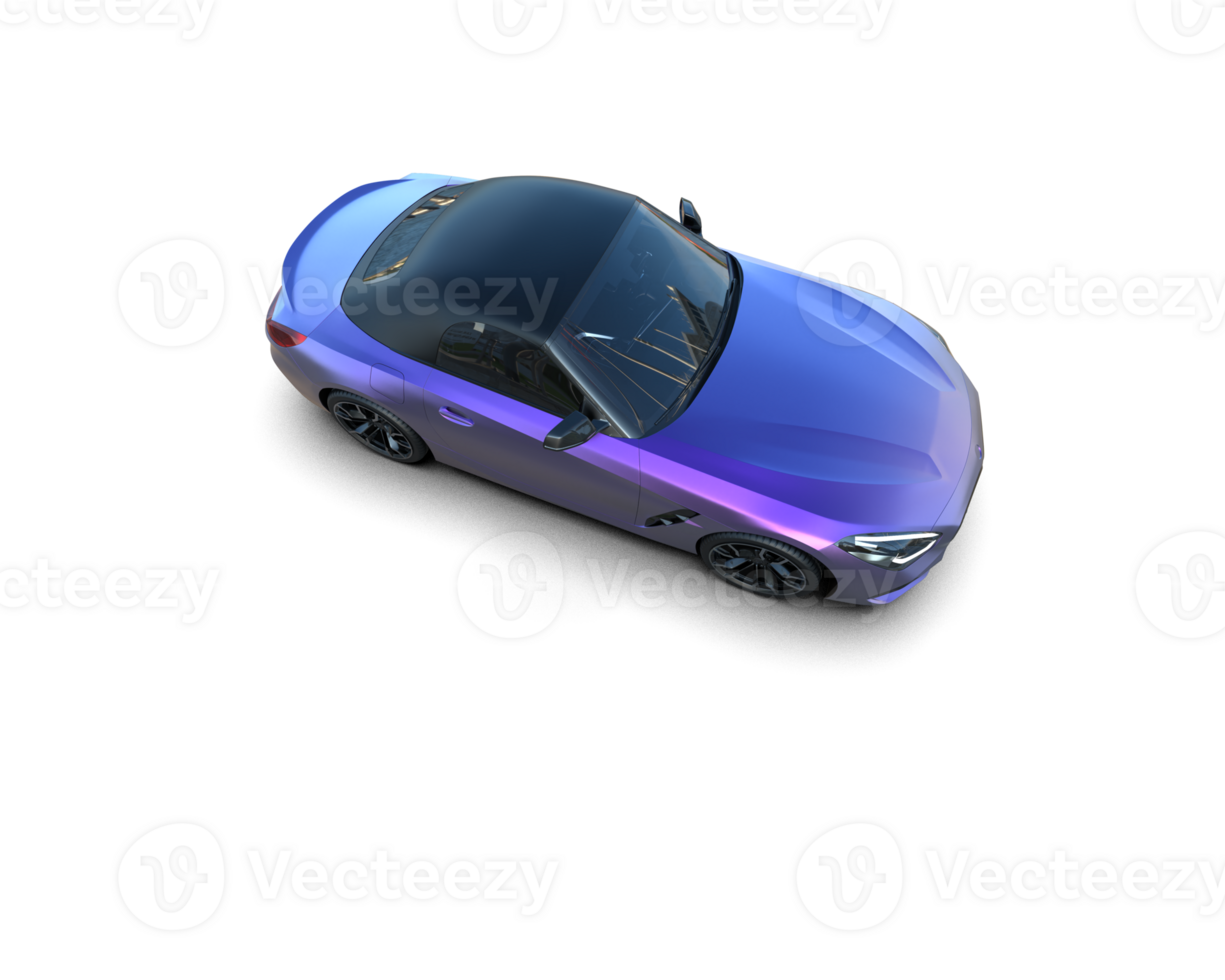 Realistic sport car isolated on background. 3d rendering - illustration png