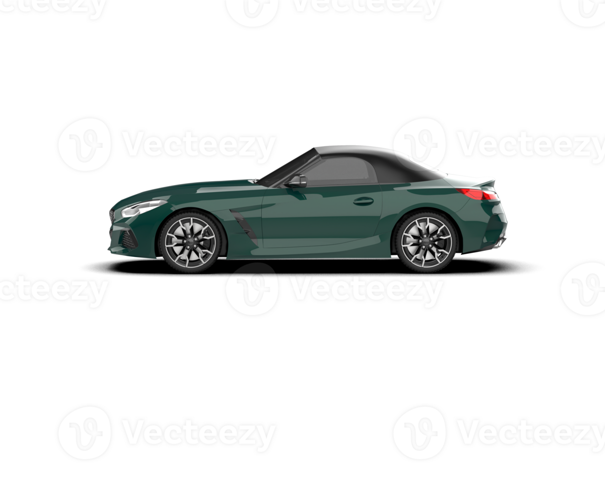 Realistic sport car isolated on background. 3d rendering - illustration png