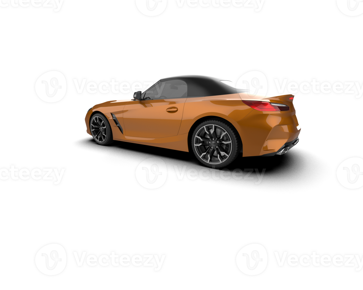 Realistic sport car isolated on background. 3d rendering - illustration png