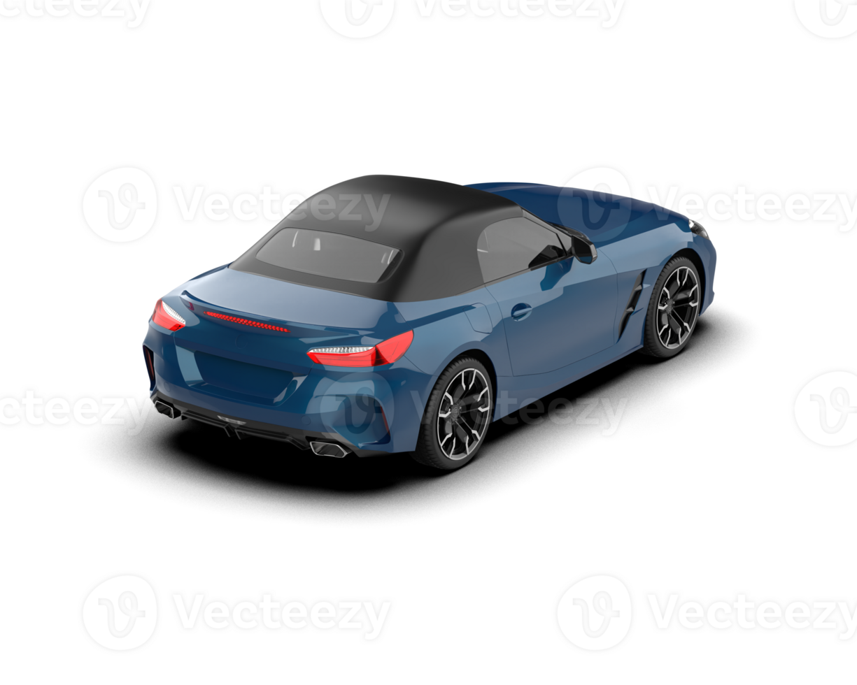 Realistic sport car isolated on background. 3d rendering - illustration png