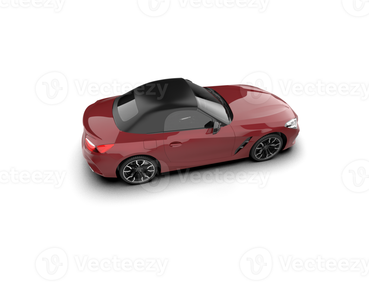 Realistic sport car isolated on background. 3d rendering - illustration png