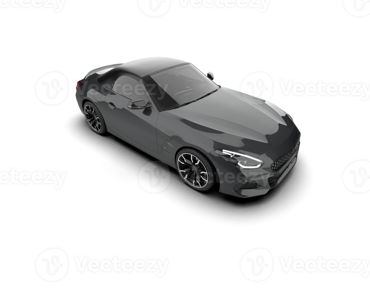 Realistic sport car isolated on background. 3d rendering - illustration png