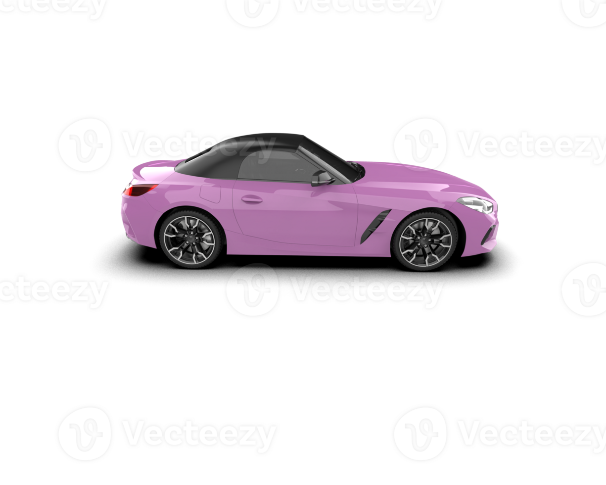 Realistic sport car isolated on background. 3d rendering - illustration png