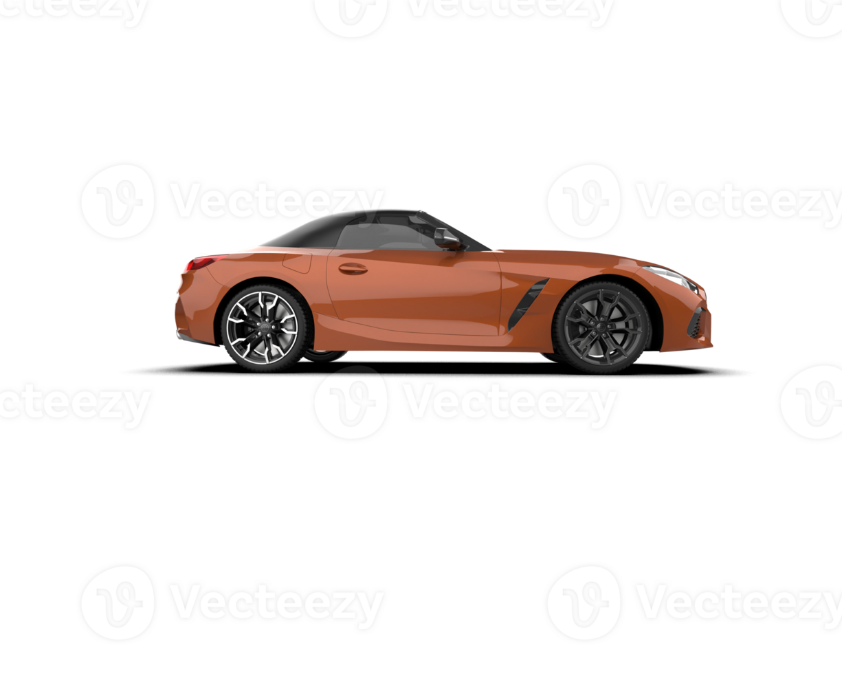 Realistic sport car isolated on background. 3d rendering - illustration png