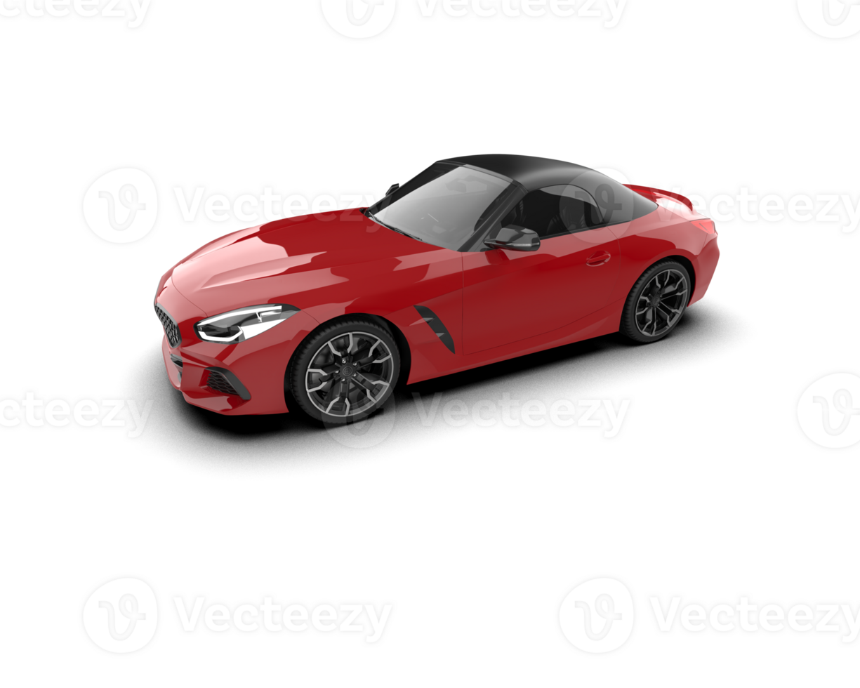 Realistic sport car isolated on background. 3d rendering - illustration png