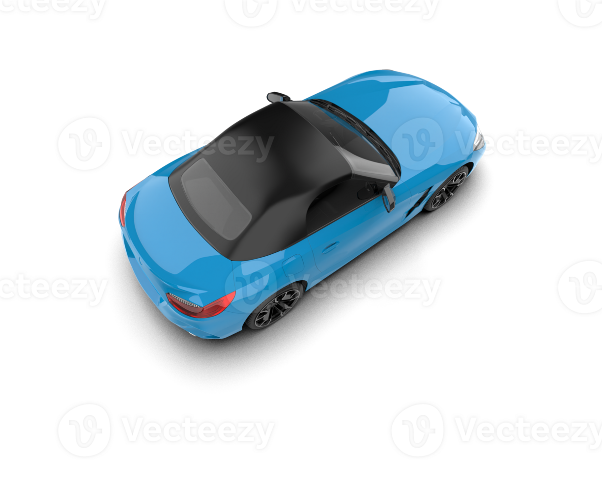 Realistic sport car isolated on background. 3d rendering - illustration png